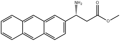 METHYL (3R)-3-AMINO-3-(2-ANTHRYL)PROPANOATE 结构式