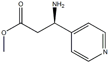 METHYL (3R)-3-AMINO-3-(4-PYRIDYL)PROPANOATE 结构式