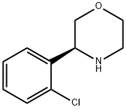 (S)-3-(2-chlorophenyl)morpholine 结构式