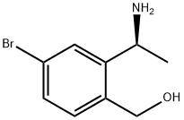 [2-((1S)-1-AMINOETHYL)-4-BROMOPHENYL]METHAN-1-OL 结构式