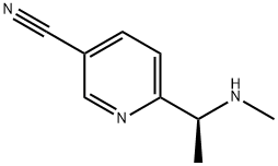 (S)-6-(1-(methylamino)ethyl)nicotinonitrile 结构式
