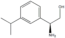 (S)-2-氨基-2-(3-异丙基苯基)乙醇 结构式