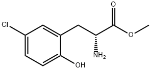 METHYL (2R)-2-AMINO-3-(5-CHLORO-2-HYDROXYPHENYL)PROPANOATE 结构式