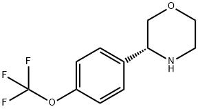 [4-((3R)MORPHOLIN-3-YL)PHENOXY]TRIFLUOROMETHANE 结构式