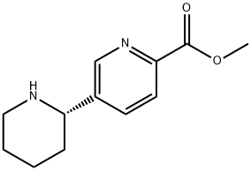 METHYL 5-((2S)-2-PIPERIDYL)PYRIDINE-2-CARBOXYLATE 结构式