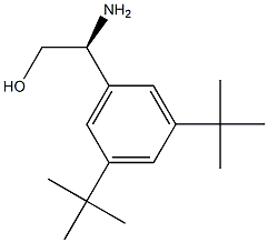 (S)-2-氨基-2-(3,5-双(叔丁基)苯基)乙醇 结构式