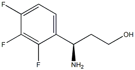 (3R)-3-AMINO-3-(2,3,4-TRIFLUOROPHENYL)PROPAN-1-OL 结构式