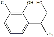 (R)-2-(1-氨基-2-羟乙基)-6-氯苯酚 结构式
