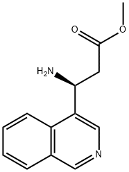 METHYL (3S)-3-AMINO-3-(4-ISOQUINOLYL)PROPANOATE 结构式
