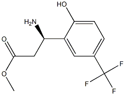 METHYL (3R)-3-AMINO-3-[2-HYDROXY-5-(TRIFLUOROMETHYL)PHENYL]PROPANOATE 结构式