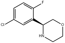 (3S)-3-(5-CHLORO-2-FLUOROPHENYL)MORPHOLINE 结构式