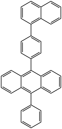 9-(4-萘基-1-基-苯基)-10-苯基-蒽 结构式
