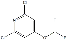 2,6-dichloro-4-(difluoromethoxy)pyridine 结构式