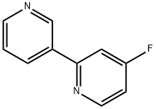 4-Fluoro-2-(pyridin-3-yl)pyridine 结构式