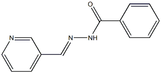 N'-[(1E)-(pyridin-3-yl)methylidene]benzohydrazide 结构式