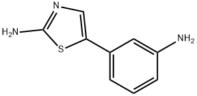 2-Amino-5-(3-aminophenyl)thiazole 结构式