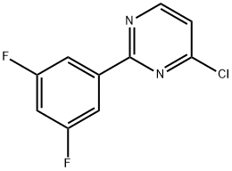 4-Chloro-2-(3,5-difluorophenyl)pyrimidine 结构式