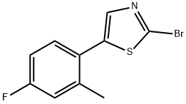 2-Bromo-5-(2-methyl-4-fluorophenyl)thiazole 结构式