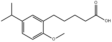 Benzenepentanoic acid, 2-Methoxy-5-(1-
Methylethyl) 结构式