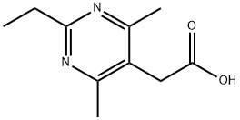 2-(2-乙基-4,6-二甲基嘧啶-5-基)乙酸 结构式