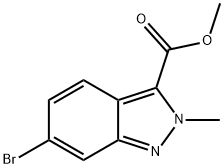 methyl 6-bromo-2-methyl-2H-indazole-3-carboxylate 结构式