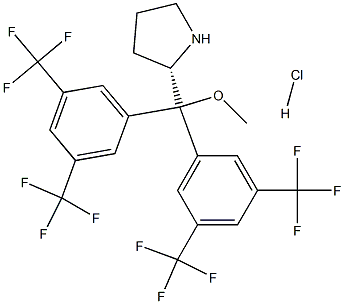 (S)-2-{双[3,5-双(三氟甲基)苯基]甲氧基-甲基}吡咯烷 盐酸盐 结构式