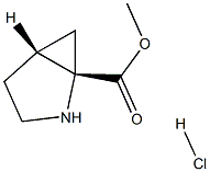 methyl (1S,5R)-2-azabicyclo[3.1.0]hexane-1-carboxylate hydrochloride 结构式
