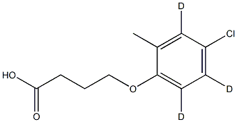 二甲四氯-D3氘代 结构式