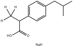 布洛芬钠-D3 结构式