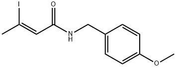 (Z)-3-iodo-N-(4-methoxybenzyl)but-2-enamide 结构式