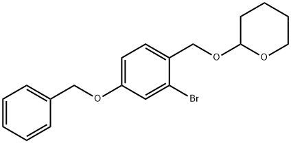 2-[[4-(苄氧基)-2-溴苄基]氧基]四氢-2H-吡喃 结构式