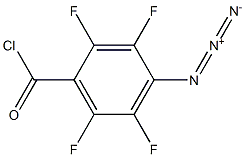 Benzoyl chloride, 4-azido-2,3,5,6-tetrafluoro- 结构式