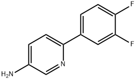 3-AMINO-6-(3,4-DIFLUOROPHENYL)PYRIDINE 结构式