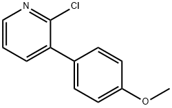 2-Chloro-3-(4-methoxyphenyl)pyridine 结构式