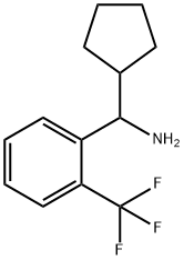 CYCLOPENTYL[2-(TRIFLUOROMETHYL)PHENYL]METHANAMINE 结构式