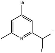 4-Chloro-2-difluoromethyl-6-methyl-pyridine 结构式