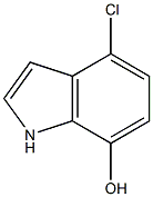 4-氯-7-羟基-1H-吲哚 结构式