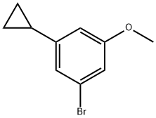 3-甲氧基-5-环丙基溴苯 结构式