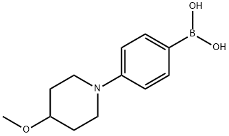 4-(4-甲氧基哌啶-1-基)苯基硼酸 结构式
