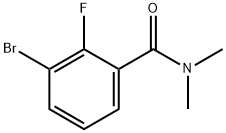 3-bromo-2-fluoro-N,N-dimethylbenzamide 结构式