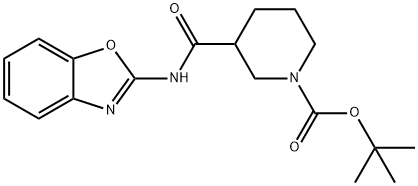 Tert-butyl 3-(benzo[d]oxazol-2-ylcarbamoyl)piperidine-1-carboxylate 结构式