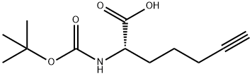 (S)-2-((TERT-BUTOXYCARBONYL)AMINO)HEPT-6-YNOIC ACID 结构式
