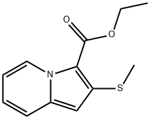 ethyl 2-(methylthio)indolizine-3-carboxylate 结构式