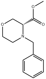 (R)-4-苄基-3-吗啉甲酸甲酯 结构式