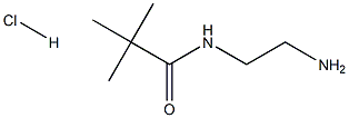 N-(2-氨基乙基)-2,2-二甲基丙酰胺盐酸盐 结构式