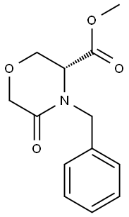 (R)-4-苄基-5-氧代-3-吗啉甲酸甲酯 结构式