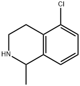 5-氯-1-甲基-1,2,3,4-四氢异喹啉 结构式