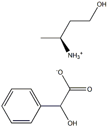 (2R)-4-hydroxybutan-2-aminium (2S)-hydroxy(phenyl)acetate 结构式