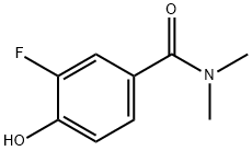 3-FLUORO-4-HYDROXY-N,N-DIMETHYLBENZAMIDE 结构式