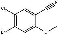 4-溴-5-氯-2-甲氧基苄腈 结构式